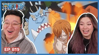 JIMBEI TO THE RESCUE!! 🥰 | One Piece Episode 819 Couples Reaction & Discussion