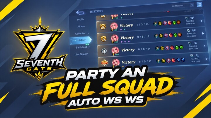 Partyan full squad Seventh gate auto ws ws !!!