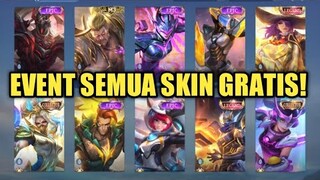 EVENT SEMUA SKIN GRATIS MUNCUL LAGI !! SEMUA SKIN & HERO BISA DI PAKE GRATIS