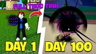 Zeno Thử Thách 100 Ngày Thức Tỉnh Trái Dark, Bóng Tối Bao Trùm Blox Fruit (Level 1 to max in roblox)
