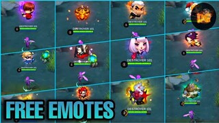 FREE BATTLE EMOTES TRICK - Mobile Legends: Bang Bang!