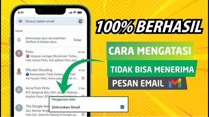 Cara Mengatasi Gmail Tidak Bisa Menerima Pesan Masuk
