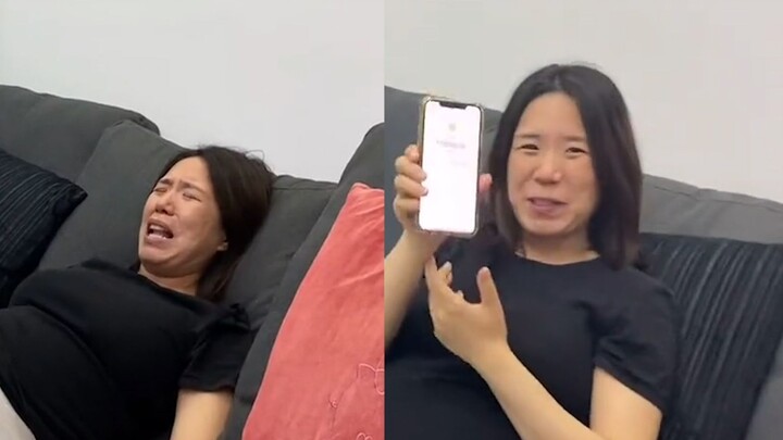 Ibu hamil menangis histeris karena munculnya stretch mark, sang suami pun memamerkan “kekuatan uang”