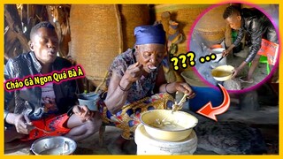 Quanglinhvlogs || Bà Ngoại Xúc Động Khi LINDO Tự Tay Vào Bếp - Nấu Cháo Gà Kiểu VIỆT NAM Cho Bà Ăn !