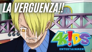 HORIBLE!! LOS PEORES DIALOGOS DE ONE PIECE DOBLAJE LATINO POR 4KIDS