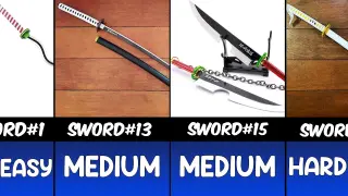Guess The Nichirin Swords Of Demon Slayer Characters