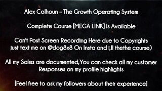 Alex Colhoun course - The Growth Operating System download