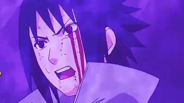 Sasuke menjadi buta, Naruto menyelamatkan anjing yang menjilati Sakura