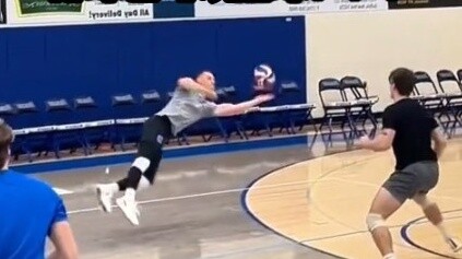 Can you slice a volleyball? This ball is so cool.