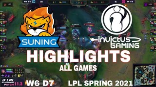 Highlight SN vs IG (All Game) LPL Mùa Xuân 2021 | LPL Spring 2021 | Suning vs Invictus Gaming