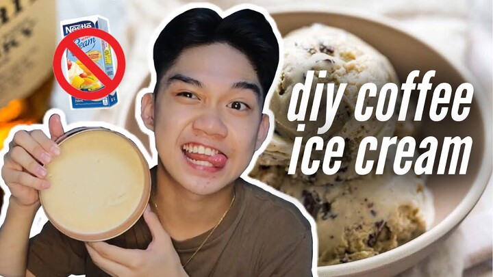 DIY COFFEE ICE CREAM (NO ALL PURPOSE CREAM NEEDED!) | Marcus Chleone