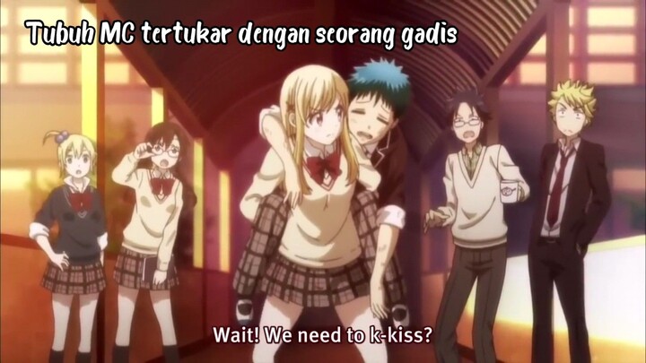 MC bertukar tubuh dengan gadis cantik | Anime romcom