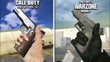 Call Of Duty Mobile Vs Warzone Mobile - Weapon Sound & Inspect Animation Comparison