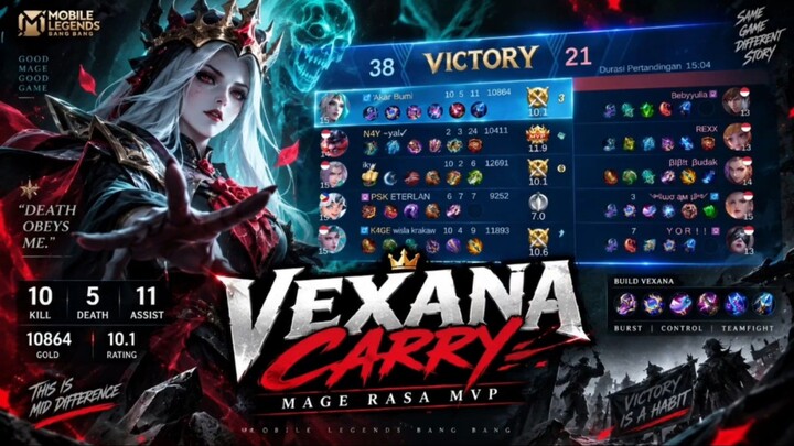 VEXANA BUKAN MAGE BIASA! DAMAGE-NYA BIKIN LAWAN PANIK!