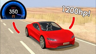 Tesla Roadster 2020, 350+km/h Top Speed! Driving School Sim