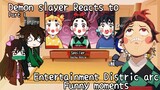 Demon Slayer Reacts to Entertainment District Arc - Funny Moments || Gacha Club ||Part 1