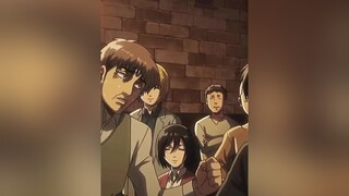 Mikasa Smiles At Eren And Jean Fighting aot fyp edit viral animeedit aotedit mikasa eren AttackOnTitan jean weeb fypシ foryou foryoupage