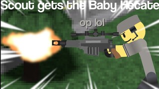 Scout gets the Baby Hecate - Tower Defense Simulator