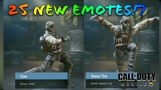 ALL 25 NEW EMOTES IN THE GAME | CALL OF DUTY MOBILE