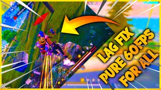 Free Fire Fix Lag 60FPS Config For All Free Fire Lag Fix pure 60Fps Config No GFX TOOL