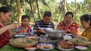 Biết Mẹ Thèm Bún Nước Lèo Sẵn Tiện Gởi Ít Heo Quay Cho Cả Nhà Cùng Thưởng Thức | TKQ & Family T879