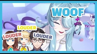 Hana, Zea and Taka Turn Elira Into a Dog on Her 3D Reveal [Nijisanji EN Vtuber Clip]