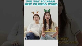 Koreans' learning 'Kumukutikutitap' deep Filipino word ✨#shorts