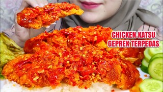 TERPEDAS‼️ASMR AYAM KATSU GEPREK CABE MERCON | ASMR PEDAS INDONESIA