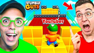 YOUTUBER me ENSEÑÓ el TRUCO SECRETO de BLOCKDASH... 😨 STUMBLE GUYS