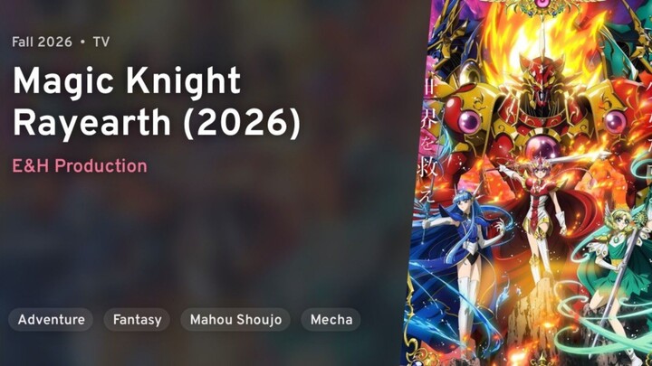 🍁 FALL 2026 🍂 Magic Knight Rayearth (2026) | Magic Knight Rayearth (2026) PV