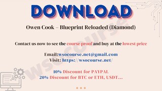 [WSOCOURSE.NET] Owen Cook – Blueprint Reloaded (Diamond)