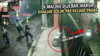 EMPAT RANMOR BERHASIL DI JEBAK !! Hadangan Para Warga Tumbangkan Para Maling !! Rekaman CCTV 2023