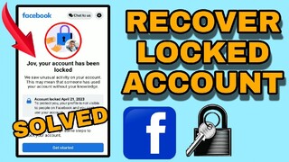 HOW TO RECOVER FACEBOOK LOCKED 2023 | LOCKED FACEBOOK ACCOUNT TEMPORARILY | JOVTV