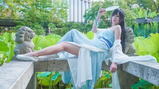 【An Dou】Blue and White Porcelain☆Dancing by the Lotus Pond is my foreshadowing of meeting you
