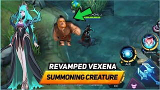 REVAMPED VEXENA AND HER SUMMONING CREATURE GAMEPLAY | MLBB X SANRIO CHARACTERS SKINS DEBUT