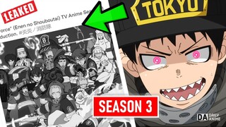 Fire Force Season 3 Confirmed!