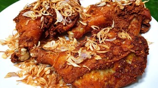 961 ไก่ทอดขมิ้นหอมแดง Turmeric Fried Chicken with Fried Shallot