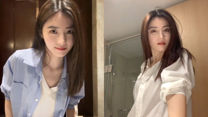 Which type do you prefer: the "innocent" look without glasses, or the "intellectual" look with glass