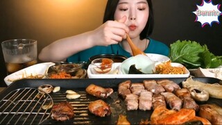Ăn cơm cùng thịt ba chỉ nướng tại nhà 6 #amthuc