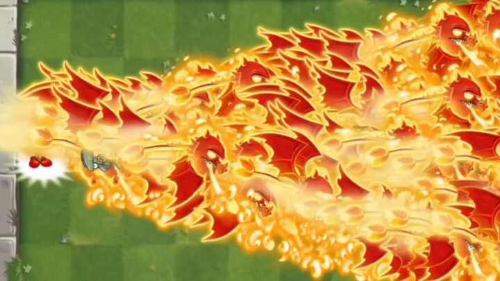 【PVZ2】Ketika Kakak Api Menguasai Naga Terbang di Langit