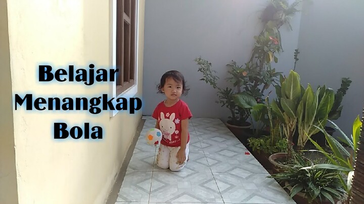 Belajar Menangkap Bola - Belajar Motorik Tangan Nadindra