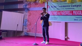 Singing Maya (Nepali Song)  & Closer Remix on College Welcome and Farewell