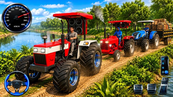 Indian Desi Farming Tractor 3D - Gameplay Walkthrough Part 1 - Tutorial & Highlight (iOS,Android)