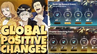 GLOBAL FULL RELEASE POSITIVE & SLIGHT NEGATIVE CHANGES - Black Clover Mobile Global