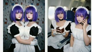 Kaede x Suzu Cosplay 😅💜 Anime Twins
