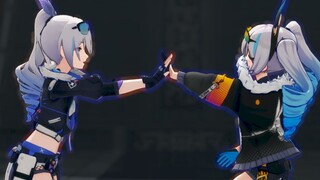 【崩坏MMD】♢你好呀，世界上的另一个我♢ 『银狼/骇兔』