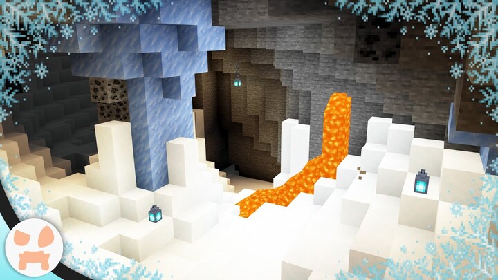 The Minecraft 1.17 Ice Caves Biome is SO COOL