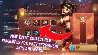 Win free permanent skin New lucky Red envelope event in mobile legends