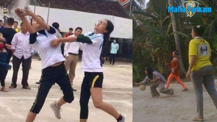Momen lucu saat bermain voli | Mafia Tarkam