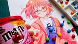 Painting With M&M Chocolate Beans